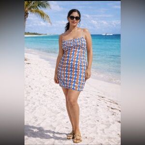 Anthropologie NWT Maeve Sleeveless Linen Slim Mini Dress size 12.